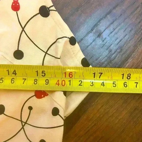 Sourpuss Retro‎ Pinup Style Womens M Red Skulls Empire Waist Tulle Lined Dress - Picture 8 of 12